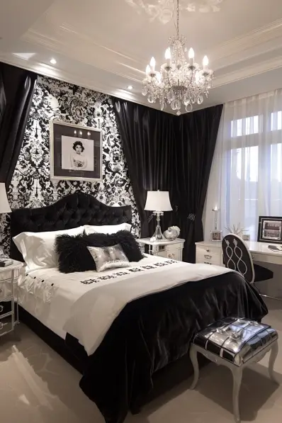 26+ Elegant Black And White Bedroom Ideas