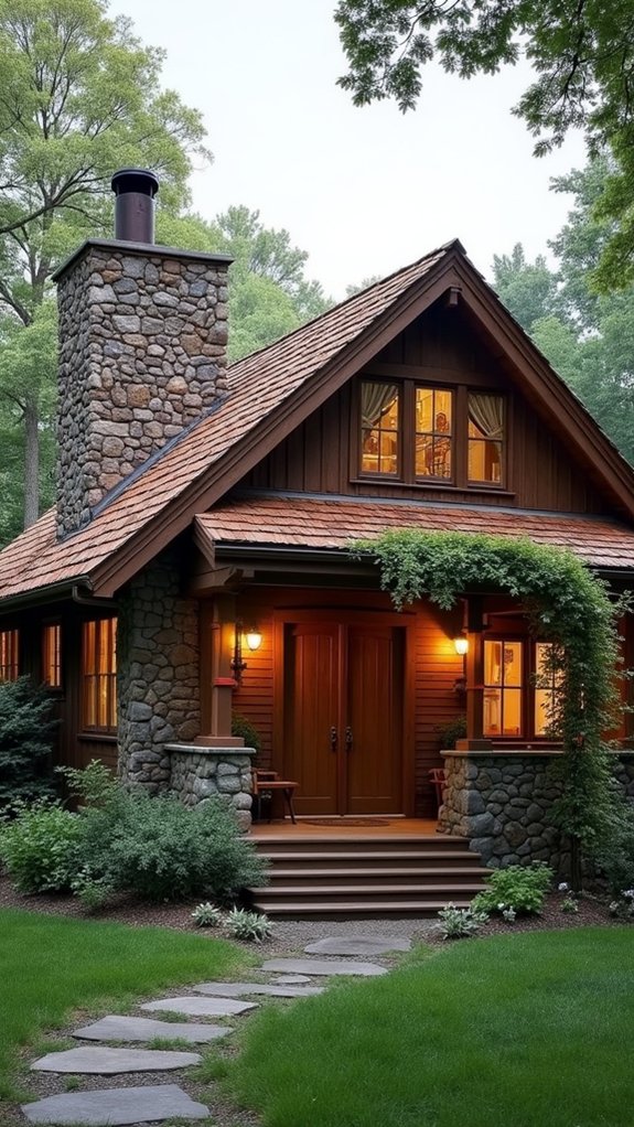 charming unique chimneys and rooflines