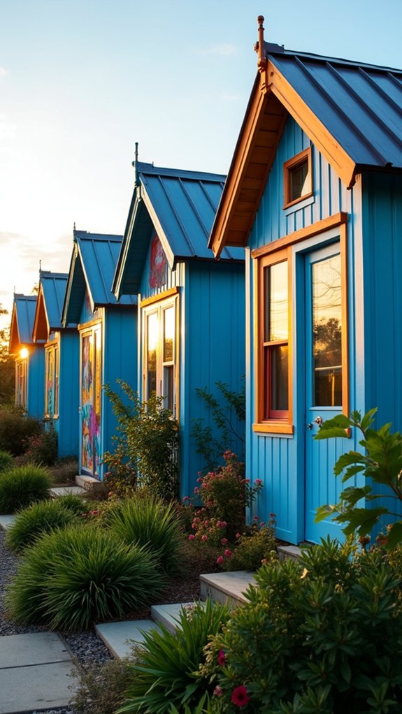 colorful blue metal studio