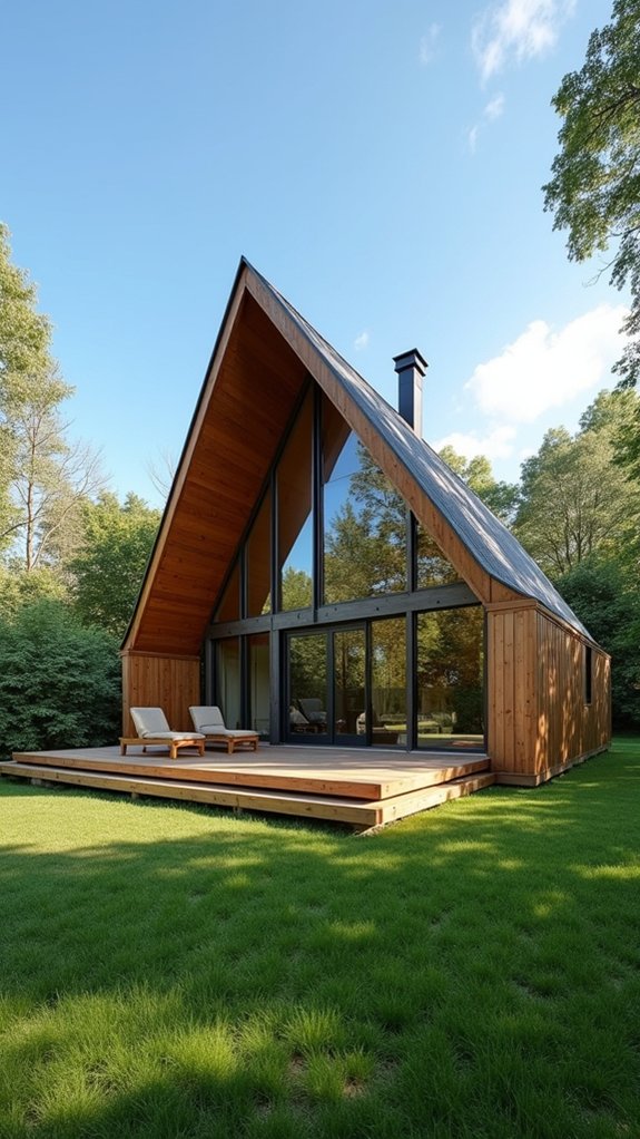 contemporary roof enhances appeal