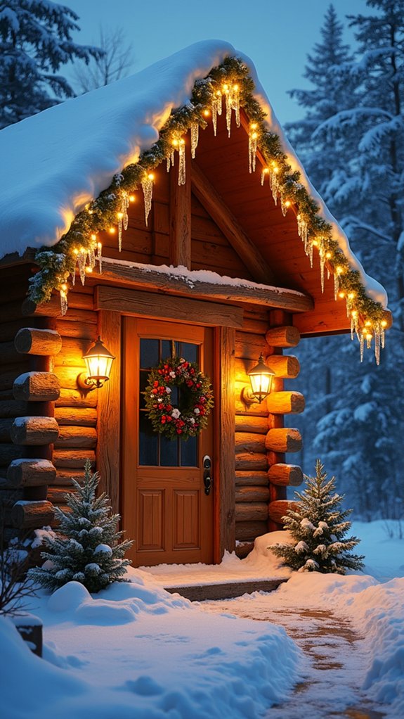 cozy illuminated cabin charm