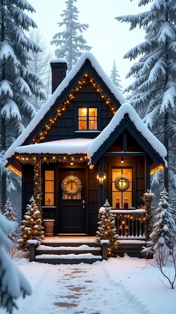 elegant black cottage glow