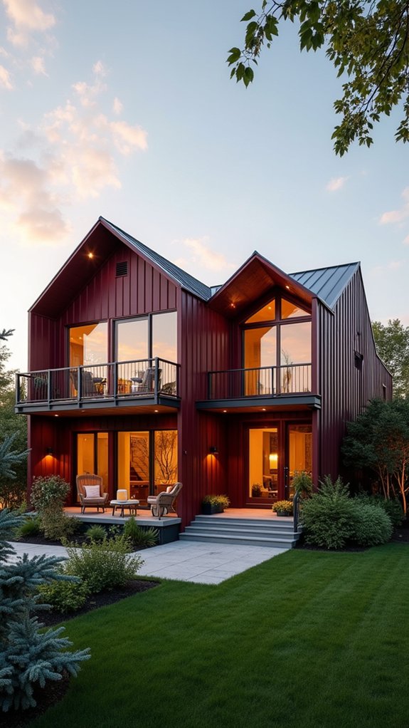 elegant burgundy gray harmony