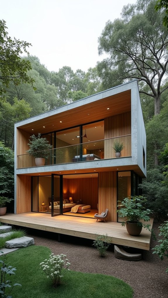 elegant minimalist balcony retreat