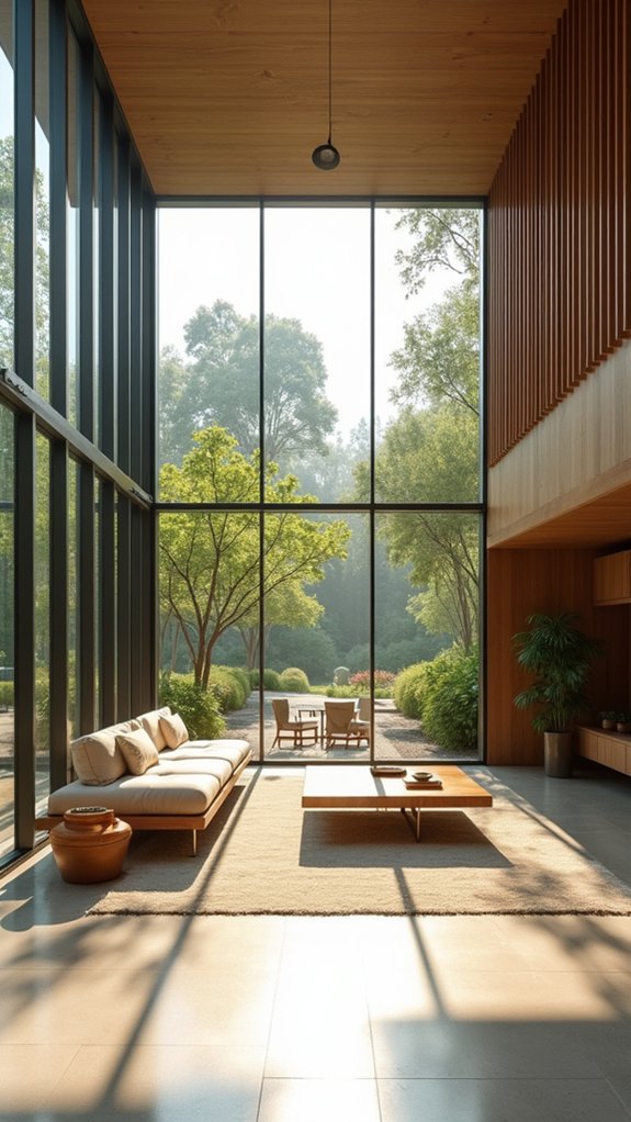 elegant minimalist open space