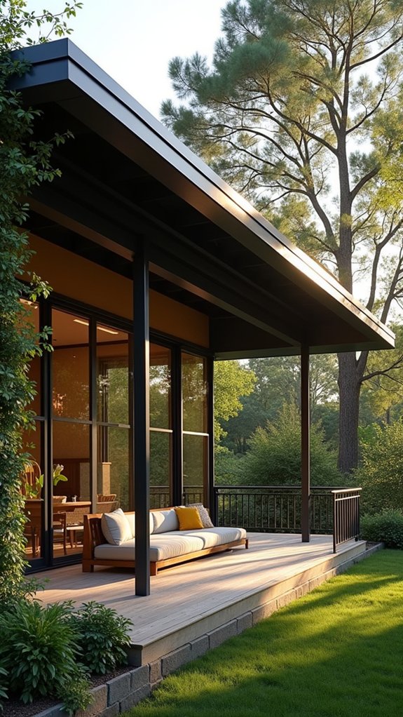 elegant porch with views