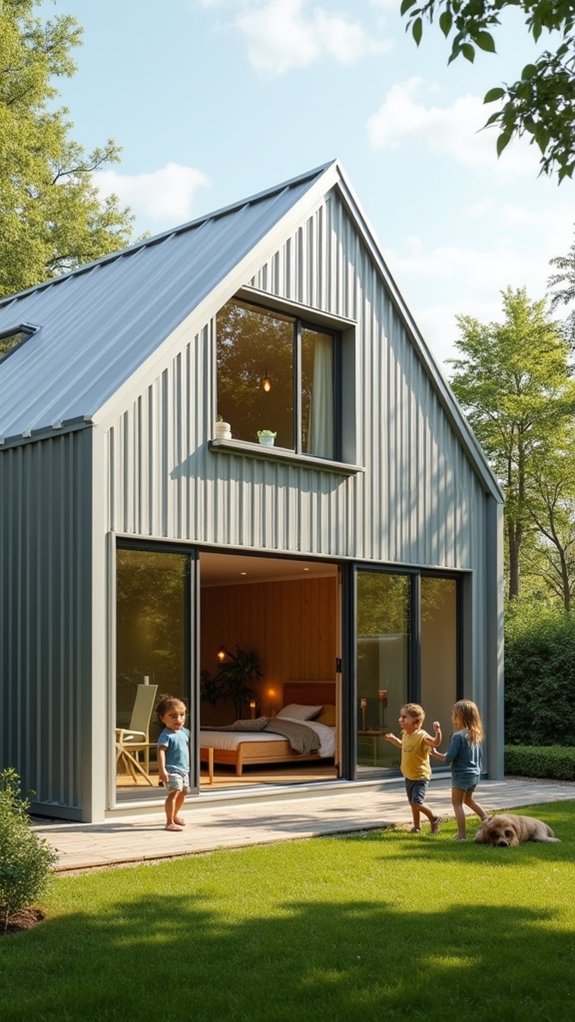 family friendly metal home design