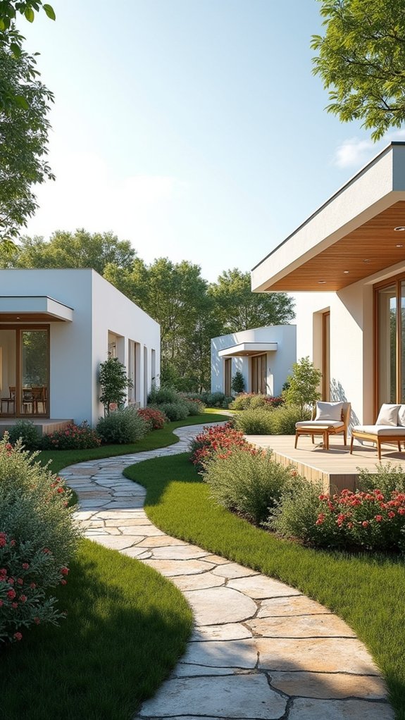 rustic contemporary white retreat