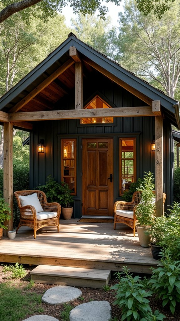 rustic metal cabin charm