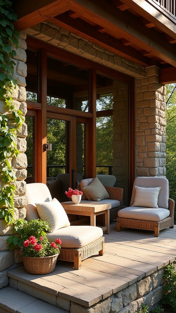 stone and timber blend