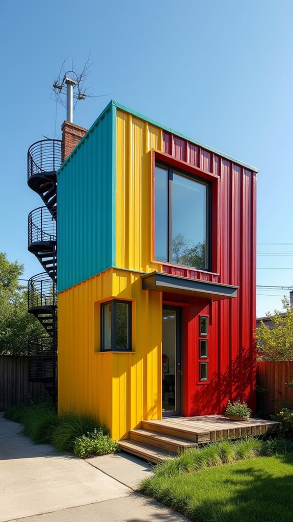 vibrant metal home design