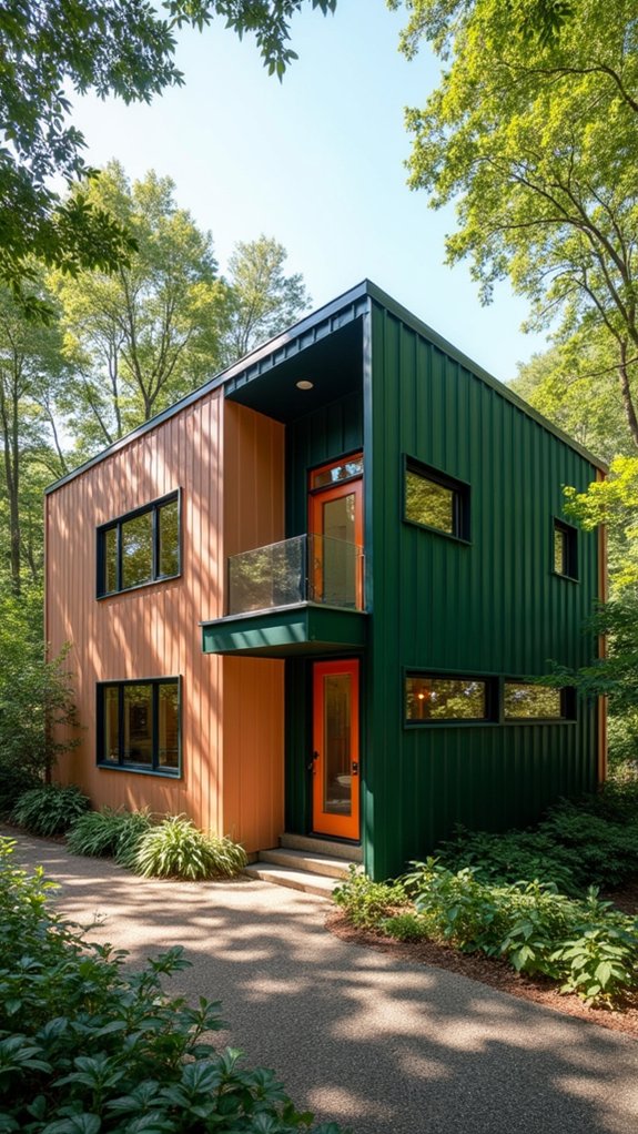 warm inviting color contrast