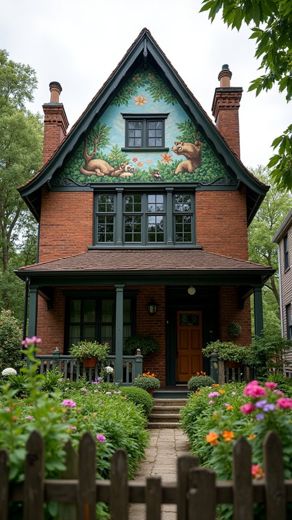 artistic gable mural charm