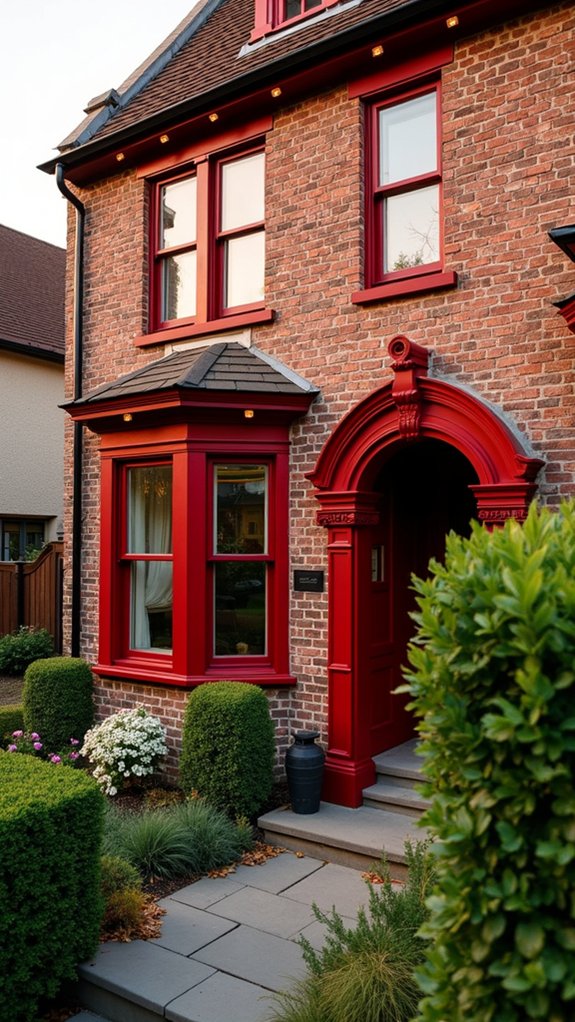 bold red enhances architecture