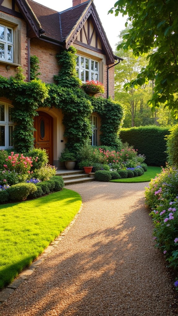 charming low maintenance gravel driveways