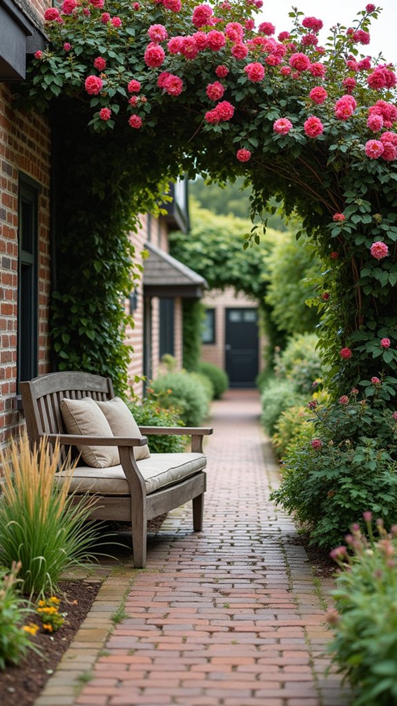 cozy benches for relaxation