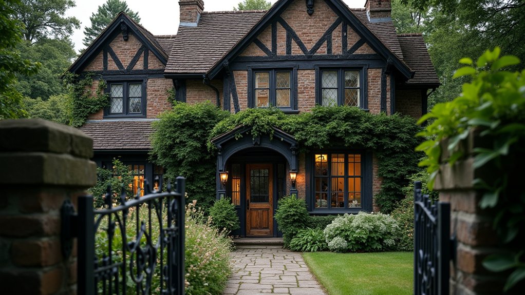 dramatic moody tudor exteriors