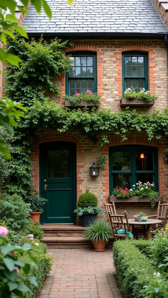 earthy green tudor elegance