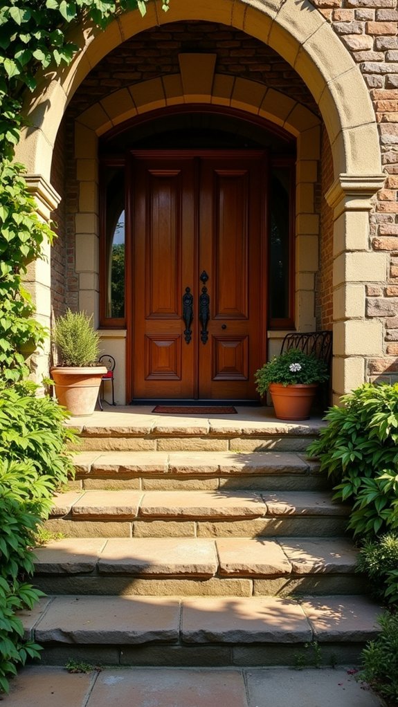 elegant stone steps inviting