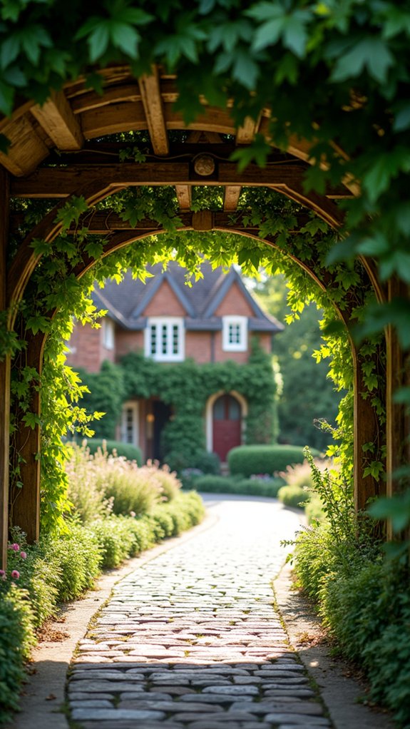 enchanting vine covered archways