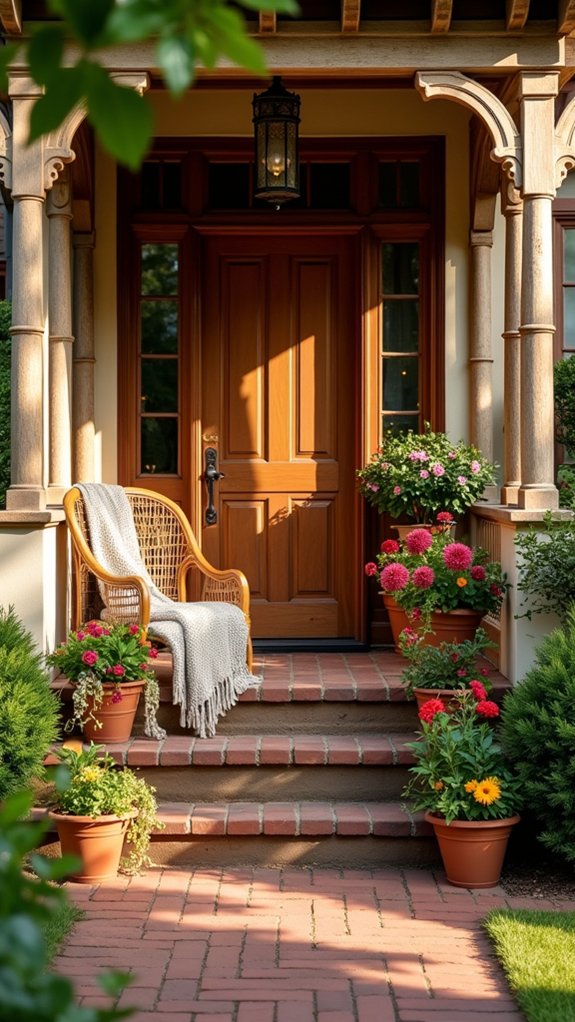 inviting front porch atmosphere