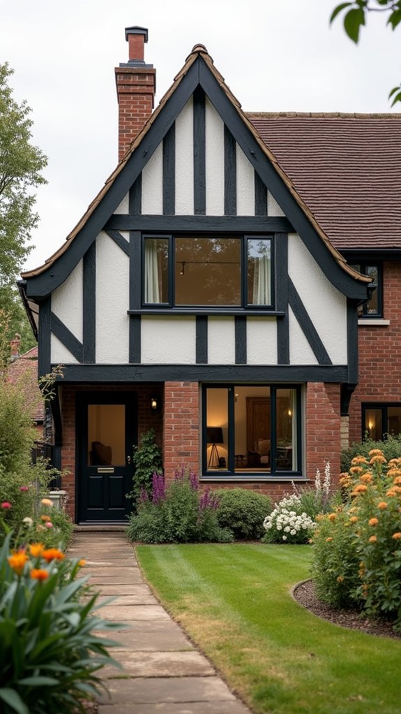 modern sleek tudor interiors