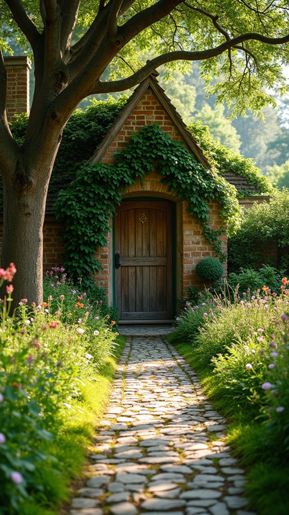 mossy pathways in gardens