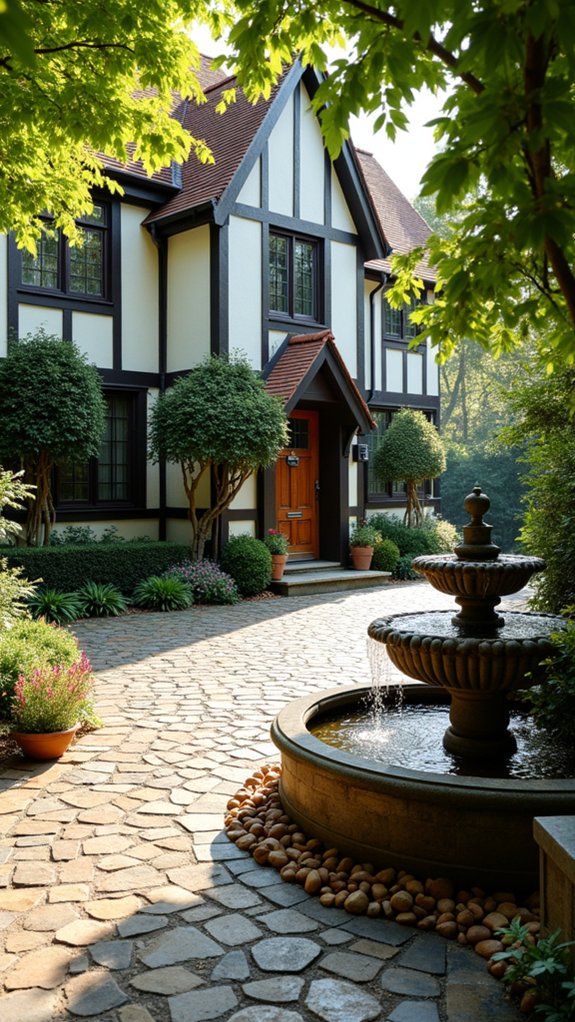 soothing water feature ambiance