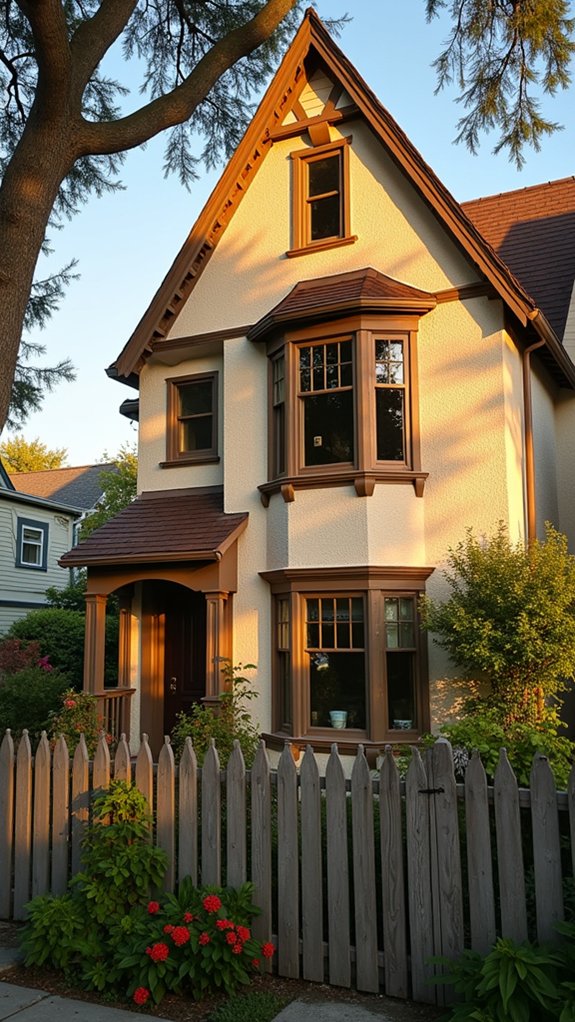 textured stucco adds warmth