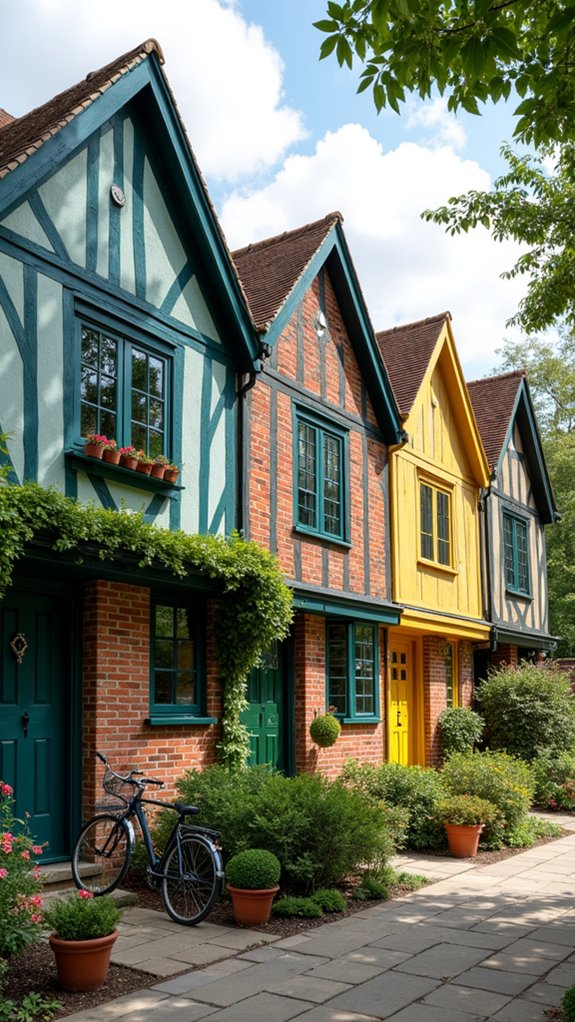 vibrant mock tudor houses