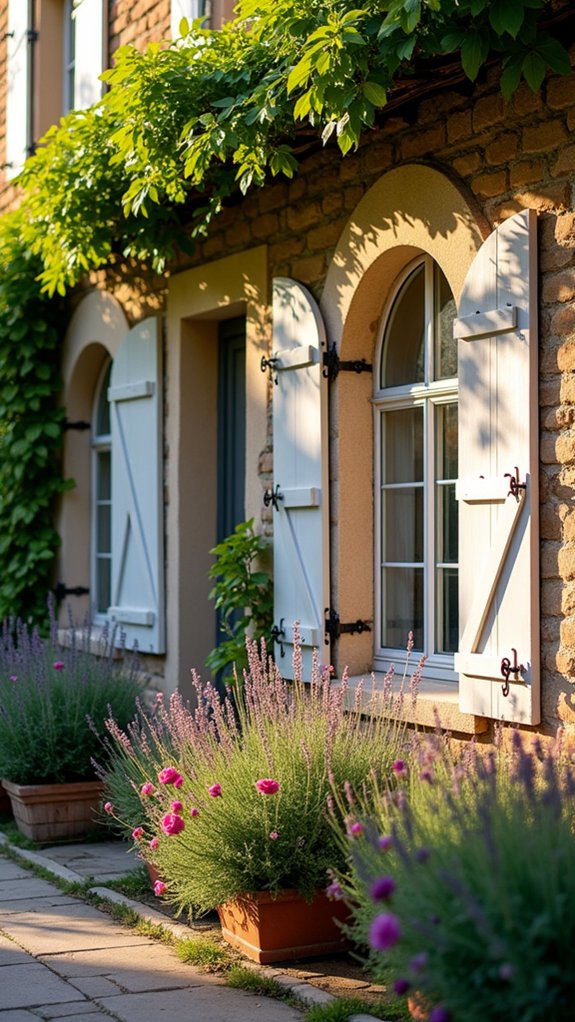 arched shutters enhance curb appeal