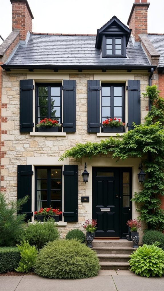 bold black trim contrast