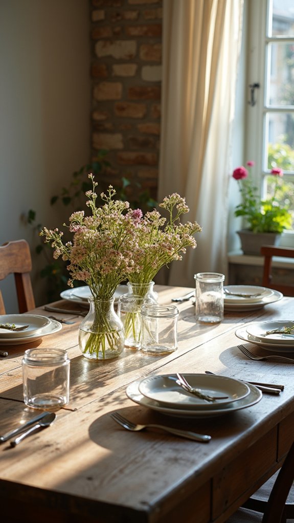 charming illuminated dining centerpieces