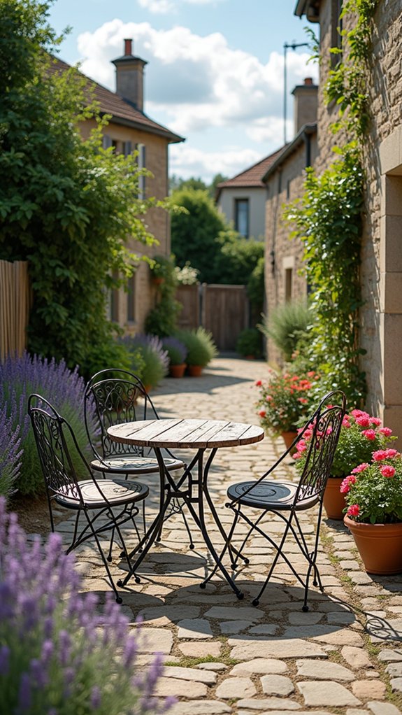 charming outdoor bistro setup