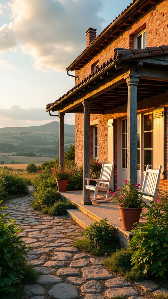 charming porch rural tranquility