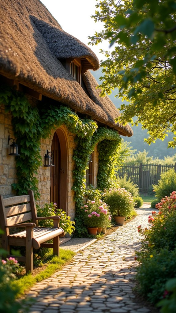charming thatched roof cottages