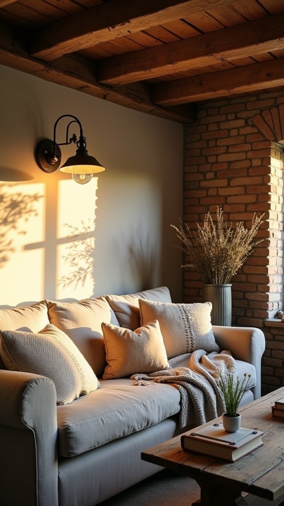 cozy farmhouse style lighting
