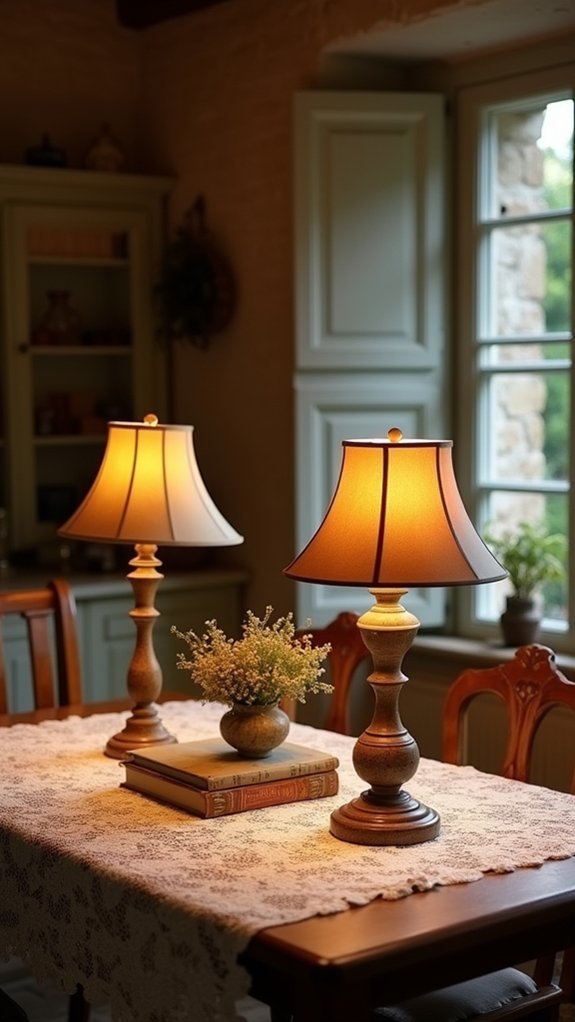 cozy vintage table lamps
