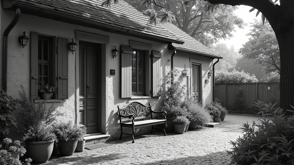 elegant black and white exteriors