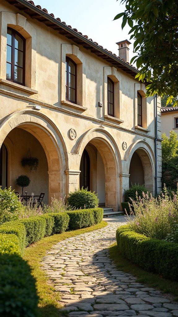 elegant limestone villa charm