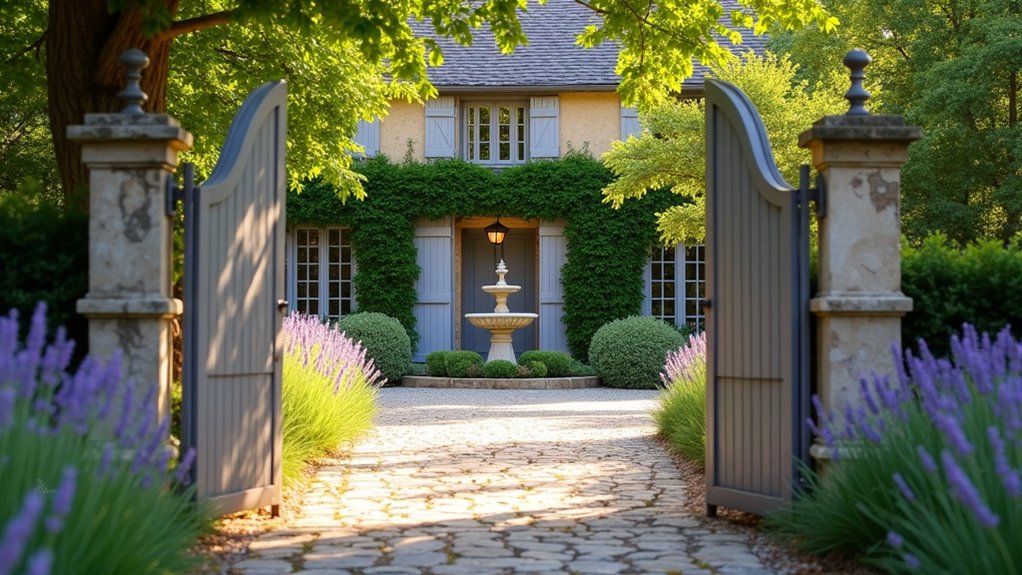 french country driveway ideas