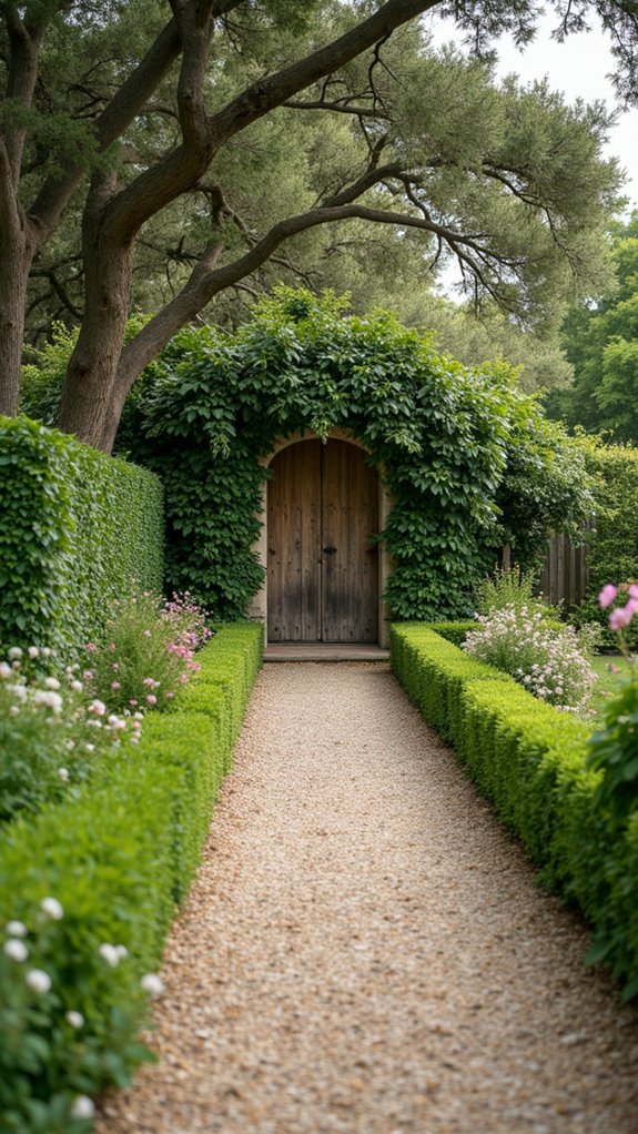 lush greenery enhances charm