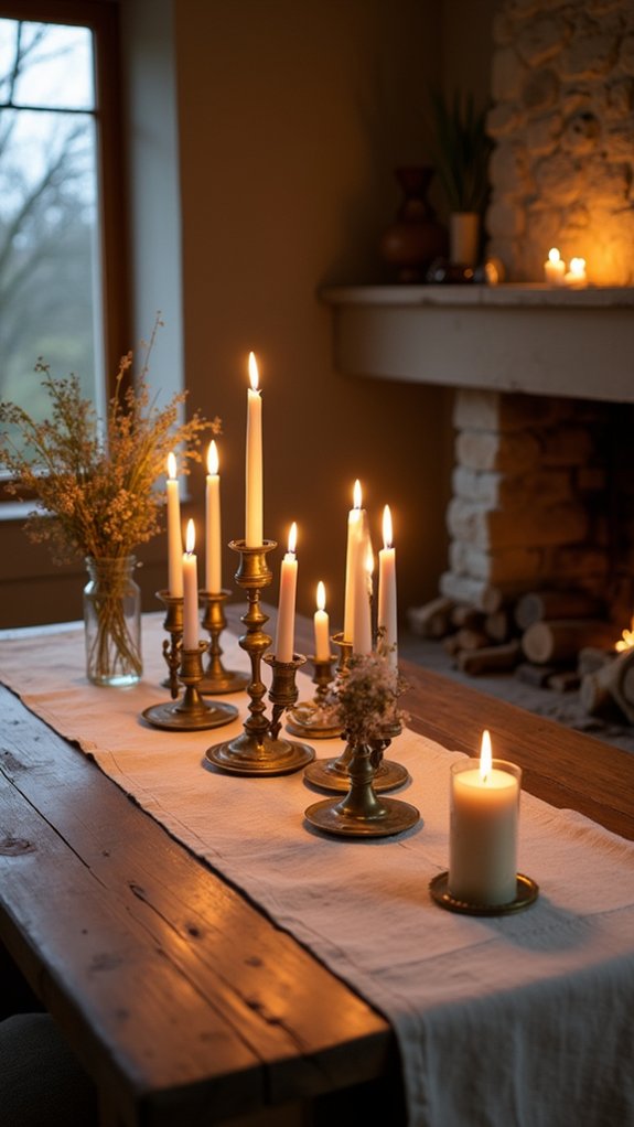 nostalgic vintage candle holders