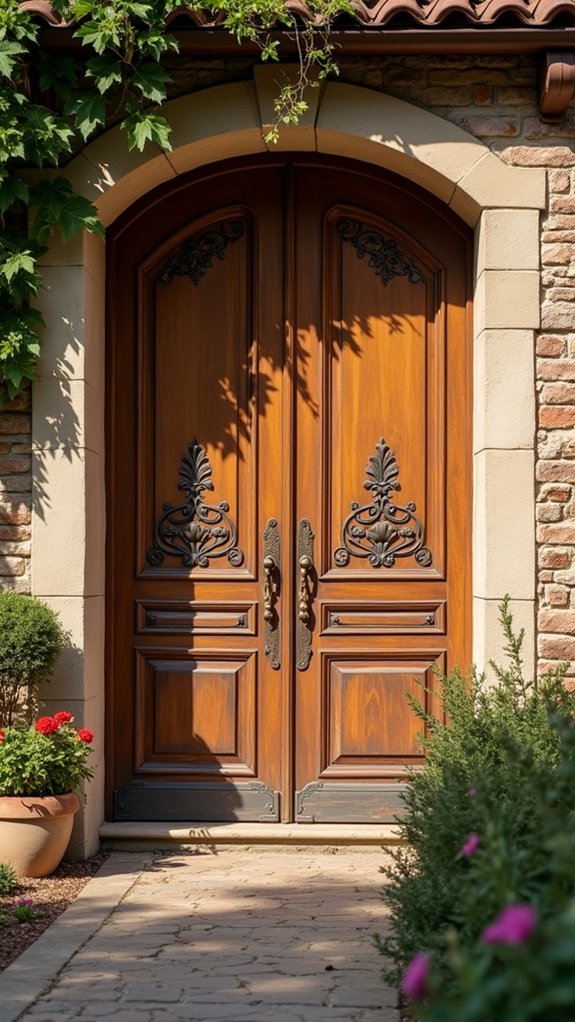 ornate double door elegance