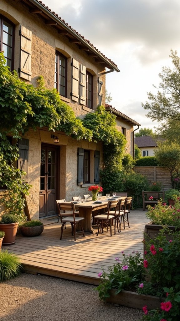 serene outdoor living space