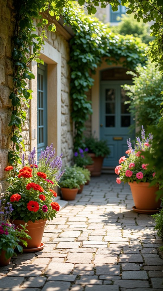 vibrant blooms enhance charm