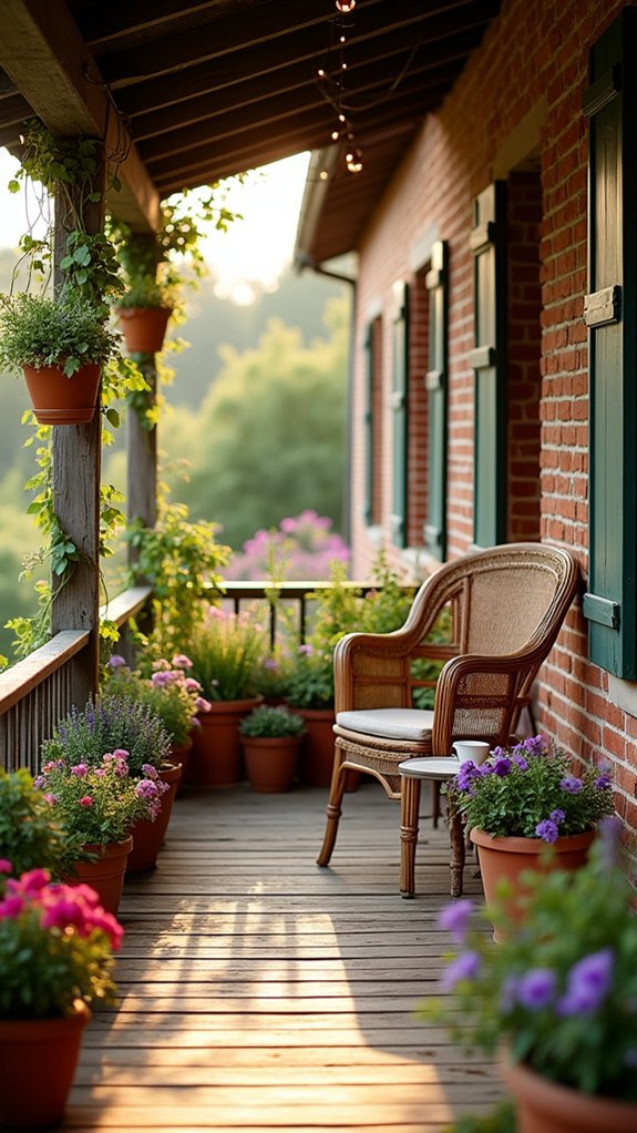 vibrant potted plants enhance charm