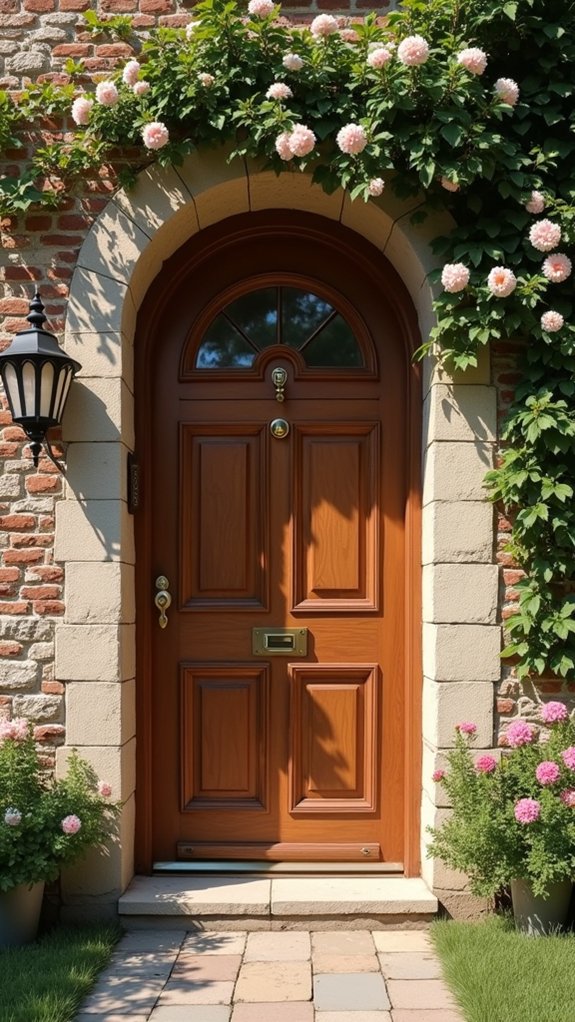 welcoming rustic elegance entrance