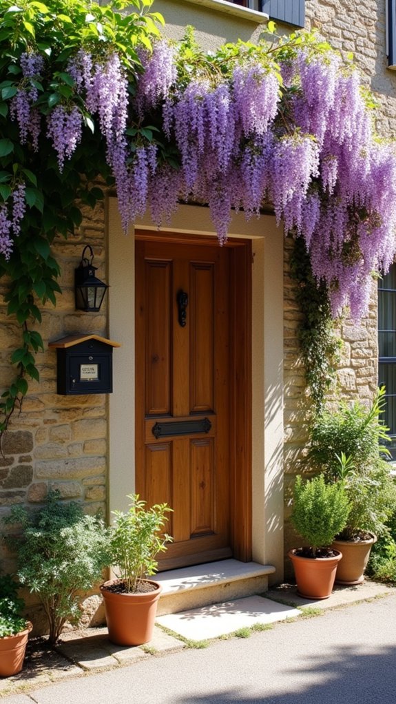 wisteria covered charming villa