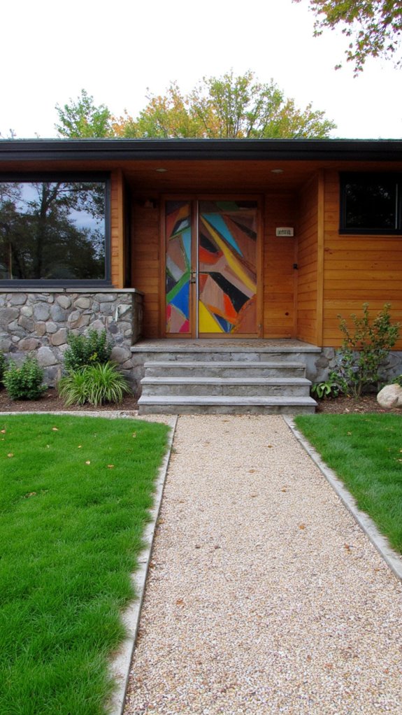 bold artistic front doors